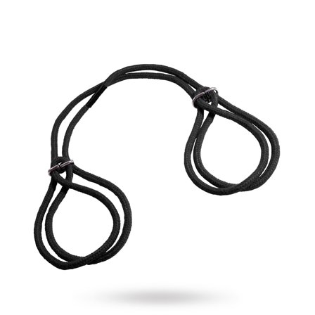 NMC: Adjustable Black Cotton Cuffs - Sexleker Vuxen: Bondage & Fetish