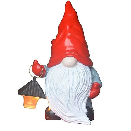 Puutarhan koristekääpiöpatsaat, aurinkohartsijoulupukki Sol