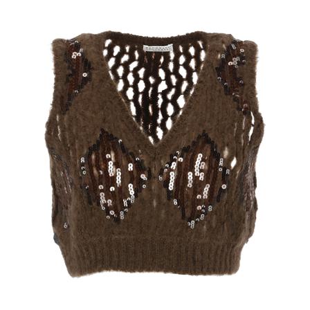 Brunello Cucinelli Sleeveless Tops Brun, Dame