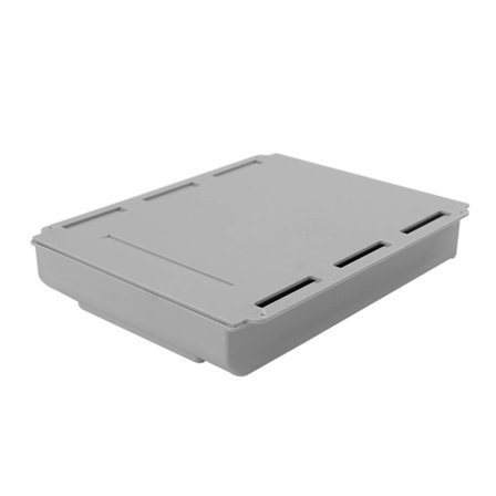 Oppbevaringsboks for skuff under skrivebordet, skjult selvklebende brett for skrivesaker, sminke, ekstra stor 25,5x20x4,2cm 10,0x7,9x1,7in