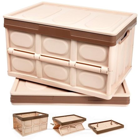 Förvaringslådor Organisatör – Stapelbara, hopfällbara lådor med lock – Förvaringsbehållare organisatör_OF