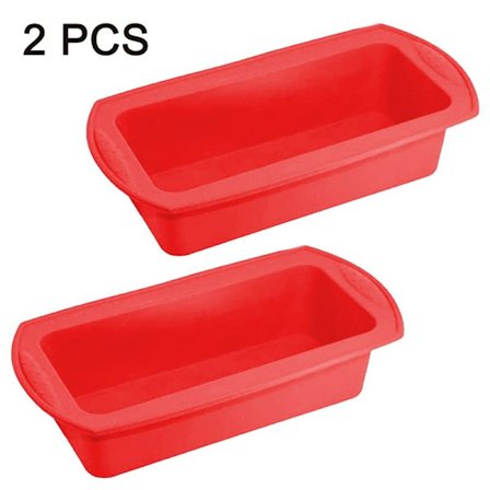 2-pack silikonbrödformar, non-stick silikonbakformar, enkla