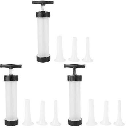 3 Sett med Pølsestopper Hjemme Manuell Pølsemaskin Pølsefiller Tw