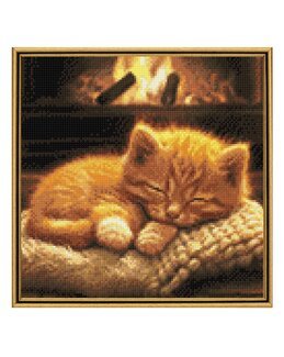 Diamond Painting Sovene Katt - WizardiArt