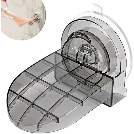 Fodstøtte til bruser til barbering af ben, badeværelsespedal med genanvendelig sugekop til badeværelsesbruser