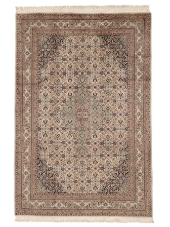 Medalionowy Bidżar Indie Dywan 206X306 Wełna