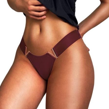 Kvinnor Enfärgade Underkläder Elastiska Midja Shorts