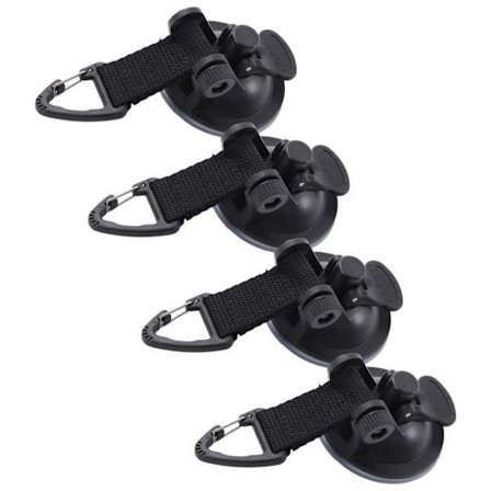 Duokon kraftige sugekopper, 4 stk., biltelte, højstyrke sugekopper, lette, nemme at installere, bærbare sugekopper til