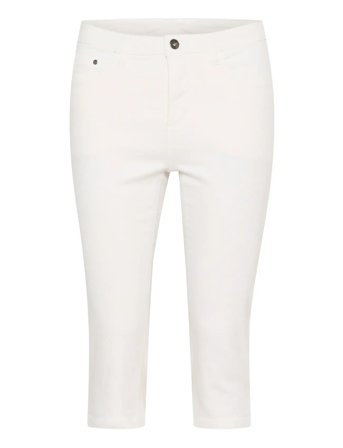 Kazelina Capri Jeans Cream Kaffe