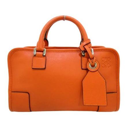 Loewe Pre-owned, Pre-owned Leather handbags Oranje, Dames, Maat:ONE Size