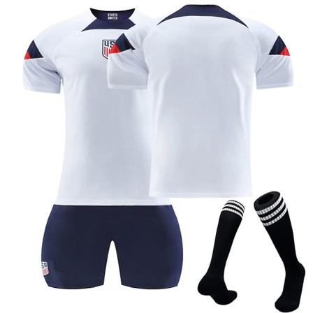 22-23 Qatar World Cup America Home Jersey Fotbollsträningsdräkt Unnumbered S