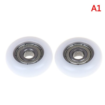 2/5/10st skjutduschrullhjul plastdörrbyte 2Pcs