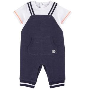 Kids - Timberland Kids Navy Mock Overalls Romper 12 Months - All in ones - 12 months - Navy - Junge