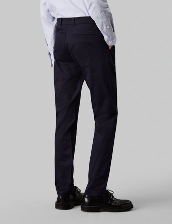 Calvin Klein Sateen Stretch Slim Chino - Navy - 31 x 34