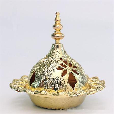 2023 Muslim Eid Mubarak Star Moon Mini Bærbar Golden Røkelse Tower Ornament Ramadan Dekor For Hjem Ramadan Kareem Party Decor Pagoda