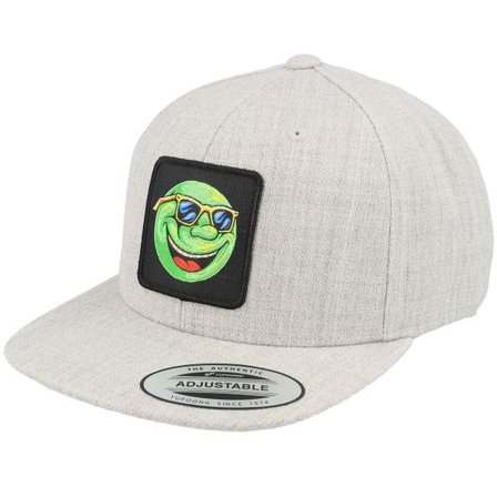 Kiddo Cap - Grå snapback Keps - Kids Cool Ball Heather Grey Snapback @ Hatstore