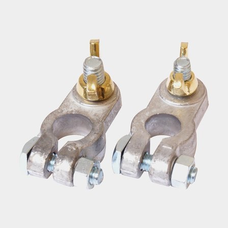 Batteripolskor m/vingmutter set, 2 st