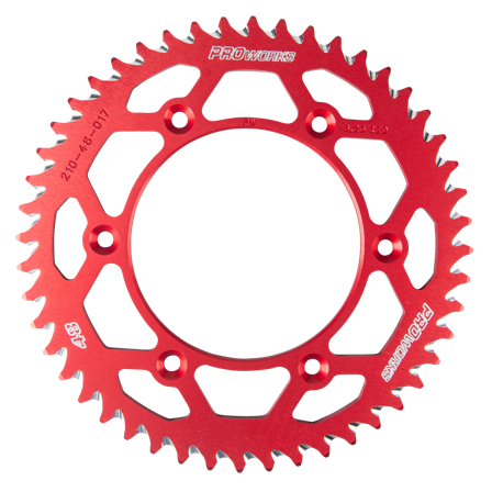 Corona Proworks Alluminio Rossa - Honda CRF 250RX 2019-2026