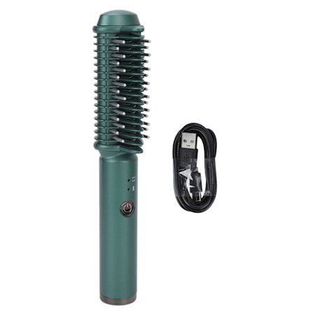 Ledningsfri glattebørste til krøller, jævn og hurtig opvarmning, USB genopladeligt hårstylingværktøj