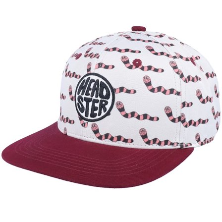 Headster - Bílá snapback Kšiltovka - Kids Worms Eggshel Snapback @ Hatstore