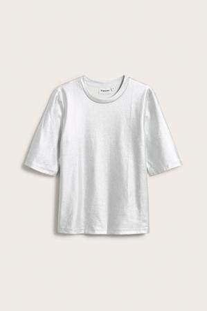 Srebrny t-shirt | Srebrny | Kobieta | Kappahl