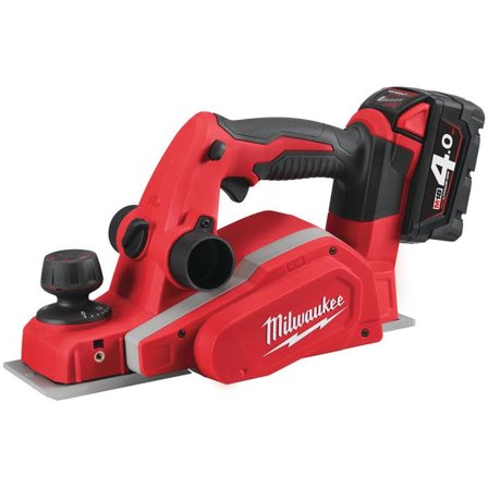 Milwaukee M18 BP-402C Hyvel med batteri och laddare, Elhandverktyg