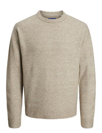 Jorollie Knit Crew Neck Sn Jack & J S Beige