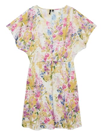 Vero Moda | Vmdicthe S/L V-Neck Short Dress Wvn Ga | M