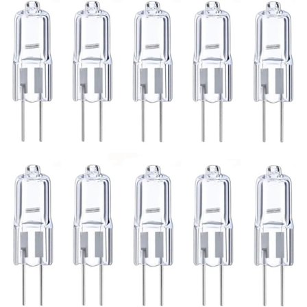 10 stk Halogen kapsel lampe G4 5W 10W 20W 5 10 20W 12V Lampe [Energi