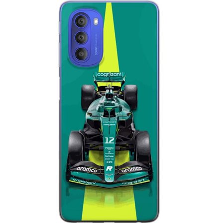 Yhteensopiva Puhelinkuori Motorola Motorola Moto G51 5G Aston Martinin Formula 1 -auto vihreässä kilpailumuotoilussa, jossa on moderni studiosentunt
