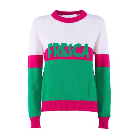 Nenette Round-neck Knitwear , Groen , Dames , Maat: M Truis