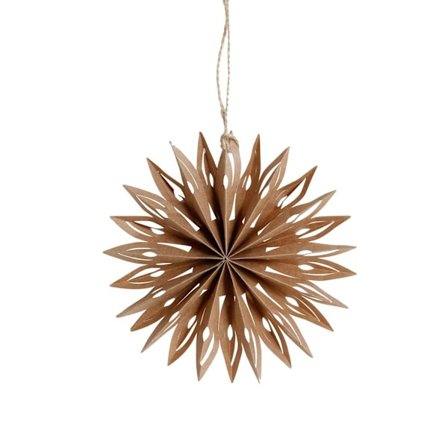 Stjärna Häng Brun 15 cm 2-pack