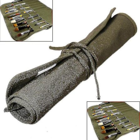 Rulletasker til pensel, maling og kunstnerudstyr