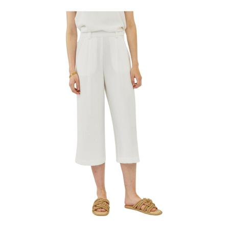 Silvian Heach, Cropped trousers with pockets Wit, Dames, Maat:S