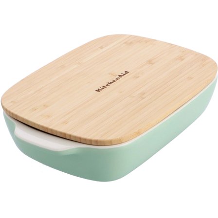 Kitchenaid Ugnsform med lock 33x19,5x7,5 cm, pistage | Matlagning > Kokkärl & Stekpannor > Ugnsformar > Ugnsform | Bagaren och Kocken