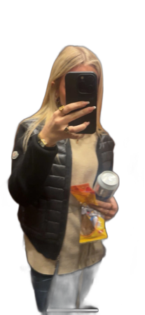 Svart pufferjacka från Moncler