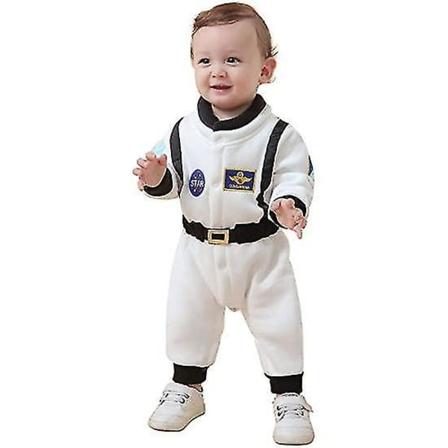 Baby toddler Astronaut-avaruuspuku pojille tytöille White 95