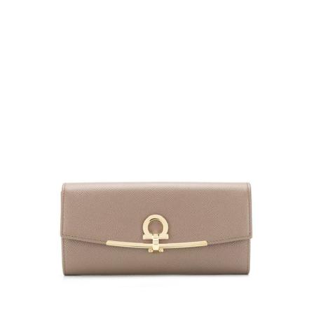 Salvatore Ferragamo Pung Brun, Dame Punge og Kortholder, Størrelse: ONE Size