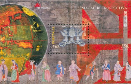 Portugal - Fortidens Macau - Postfrisk miniark
