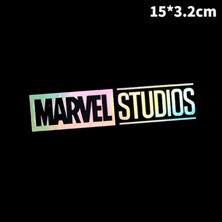 Iron Man Avenger Car Svart reflekterande klistermärke Motorcykelbil Tr