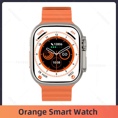 Ultra Smartwatch NFC Bluetooth Samtal Män Kvinnor Smart Klocka Blodsyre Sömnmonitor Titanlegering Boett 49mm Serie 8