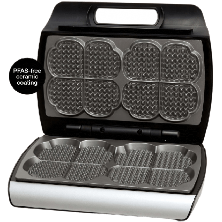 Åviken Våffeljärn Dubbelt Elegance 910 Keramiskt Köksmaskiner Unisex Silver