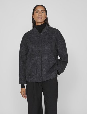 Vila Vicecilie Wool Bomber Jacket - Grey - 38