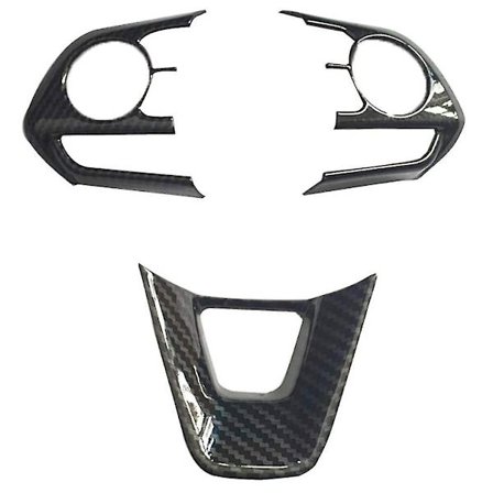 Dekorativt rattdeksel for bil, interiørtilbehør for 2019-2020 ABS 3 deler/sett