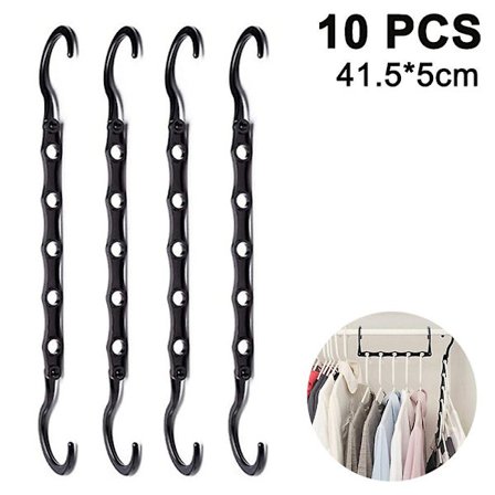 10 kpl vaateripustimen, muovi, kaappi, järjestäjä, tilaa säästävä