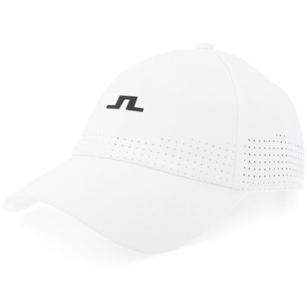J.Lindeberg - Vit unconstructed Keps - Chris Cap White Dad Cap @ Hatstore