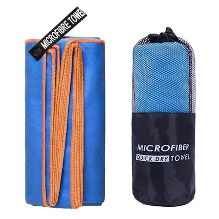 Strandhåndkle Hurtigtørkende håndkle BLÅ