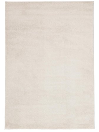 Plain (Single Colored) Memphis Cream White Small Oeko-Tex Rug