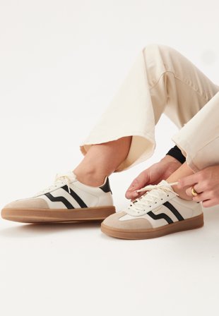 GANT - Cuzima Sneaker - G020 White/Black - Kläder - - Bubbleroom