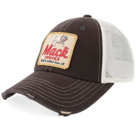 American Needle - Svart trucker Keps - Mack Orville Black/Stone Trucker @ Hatstore
